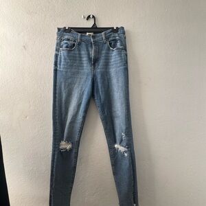 Kensie Light Blue Distressed Skinny Jeans